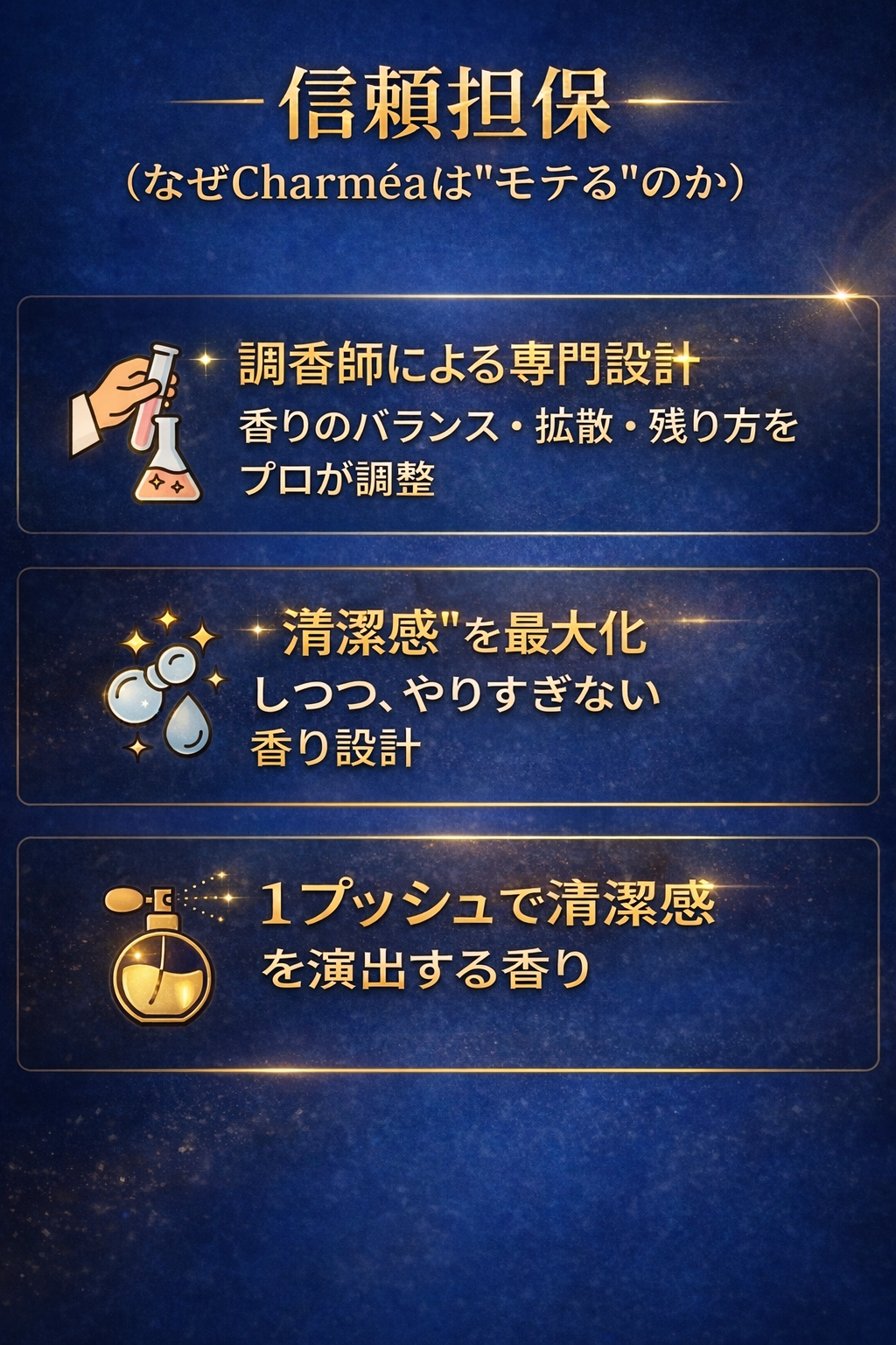 信頼担保 なぜCharméaはモテるのか